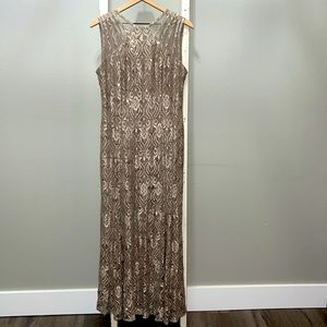 Elegant Semi Formal Champagne Gown/Dress